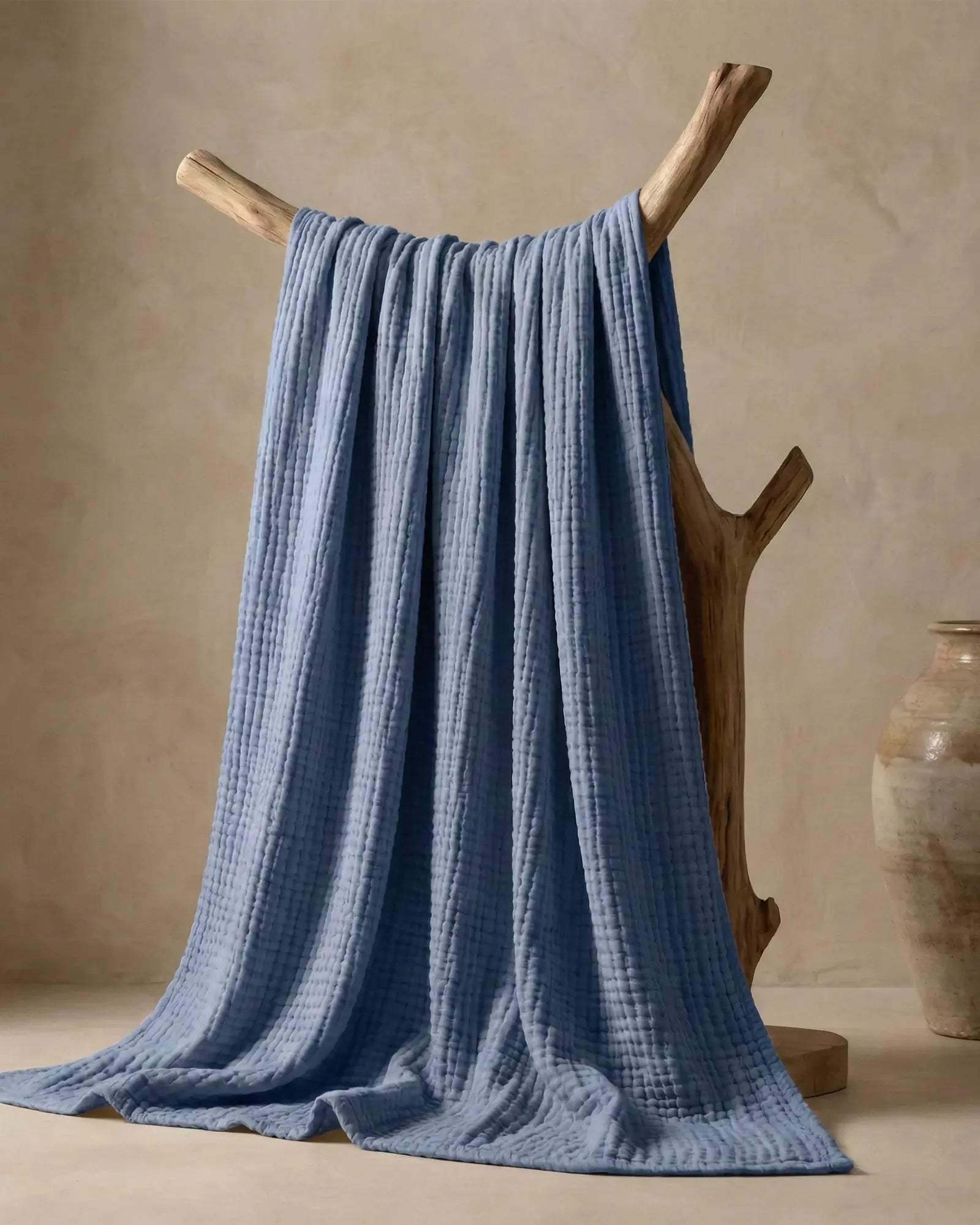 ☁️ Soft & Breathable Muslin Cotton Blanket