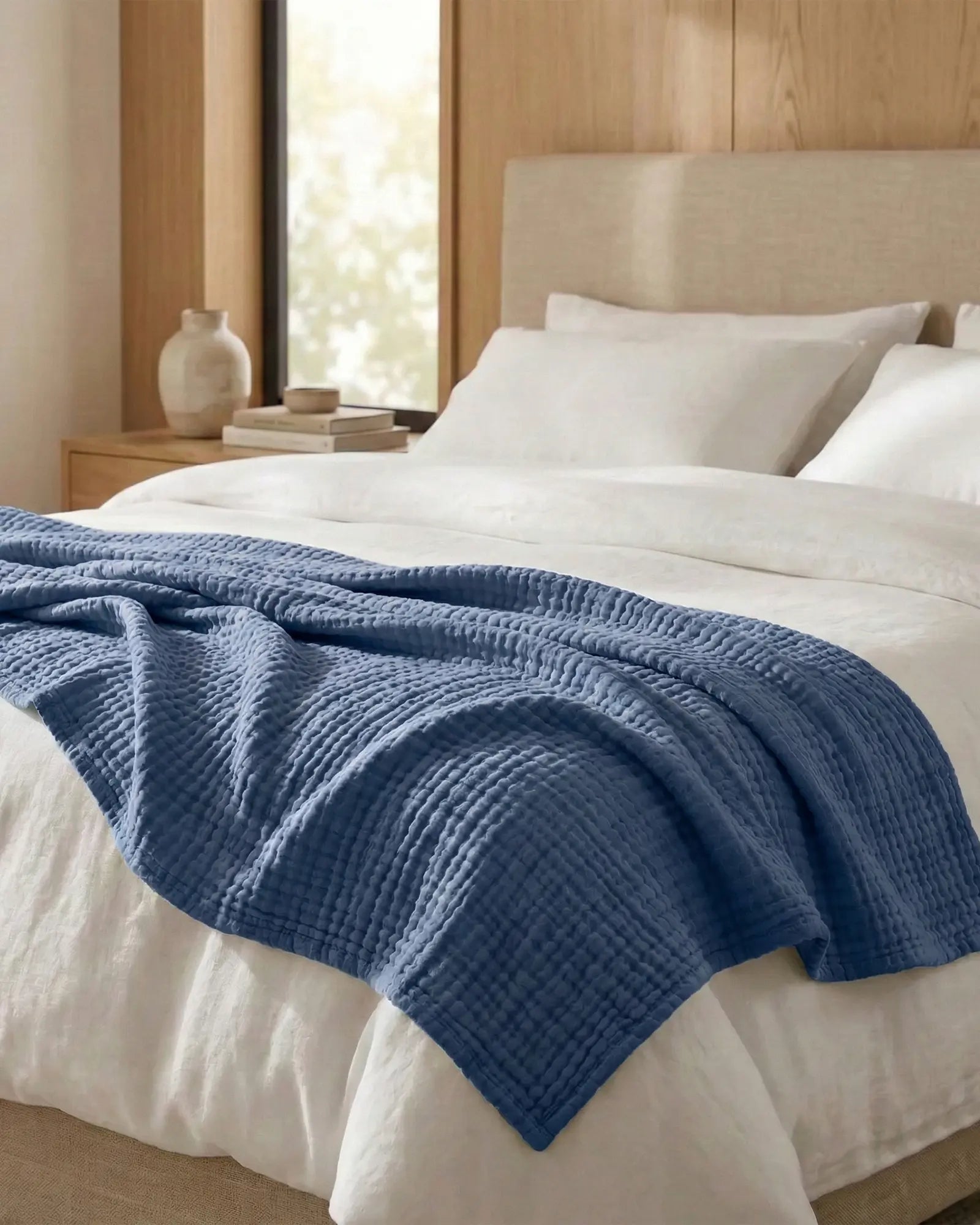 ☁️ Soft & Breathable Muslin Cotton Blanket