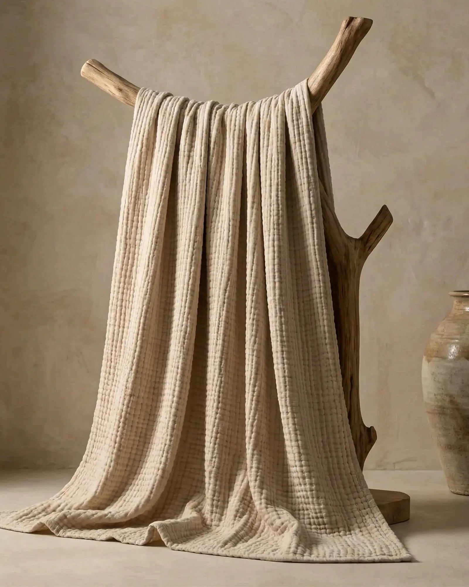 ☁️ Soft & Breathable Muslin Cotton Blanket