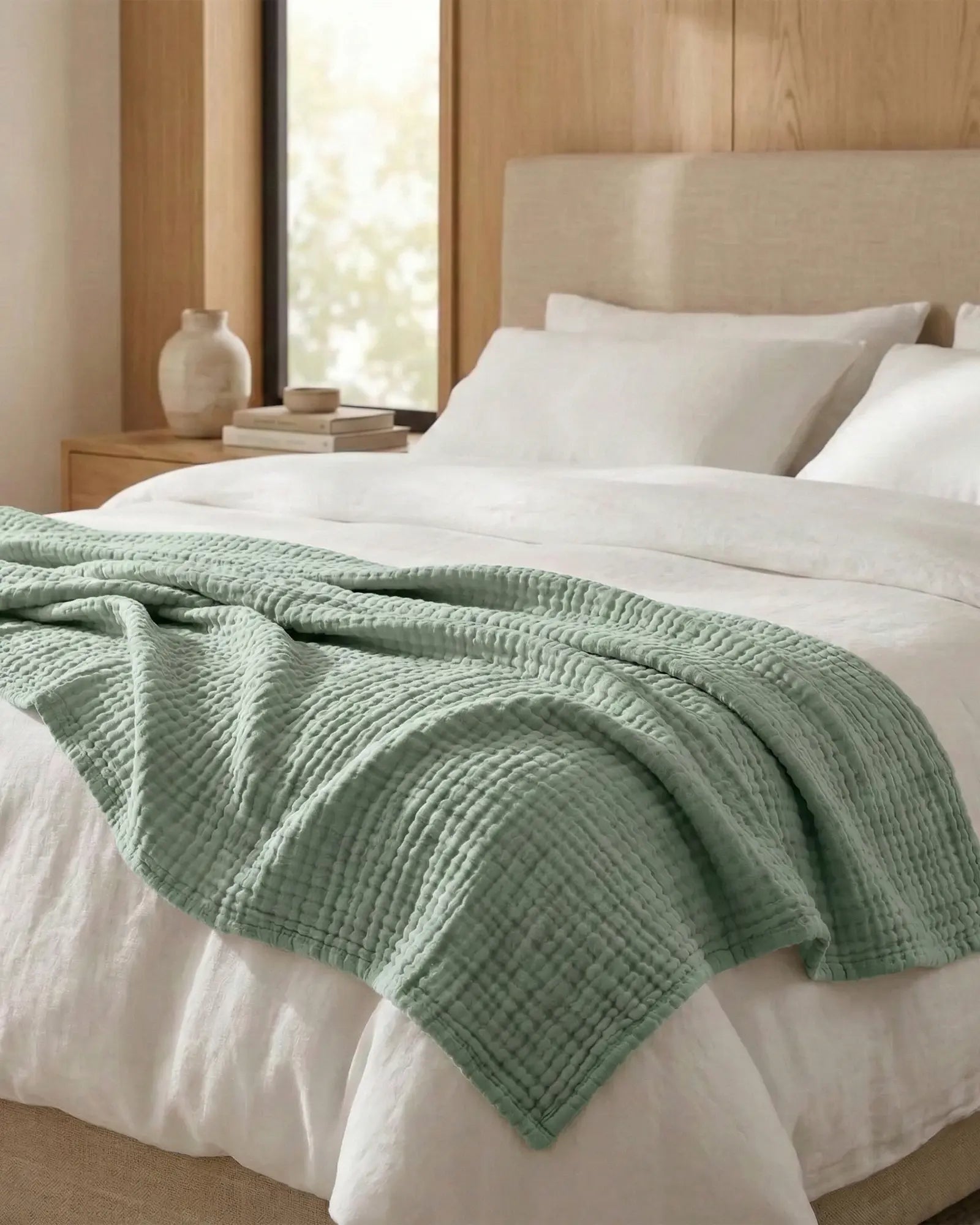 ☁️ Soft & Breathable Muslin Cotton Blanket