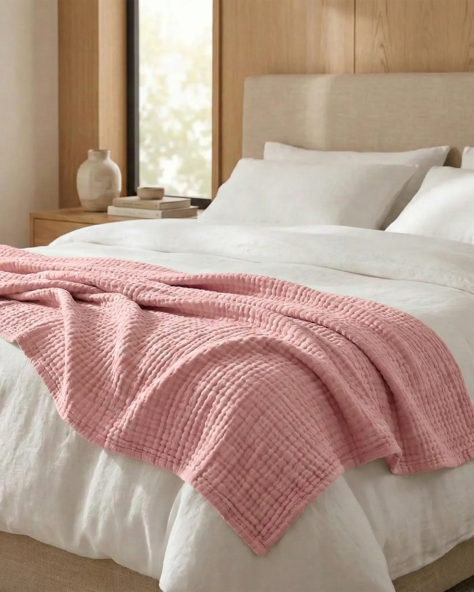 ☁️ Soft & Breathable Muslin Cotton Blanket