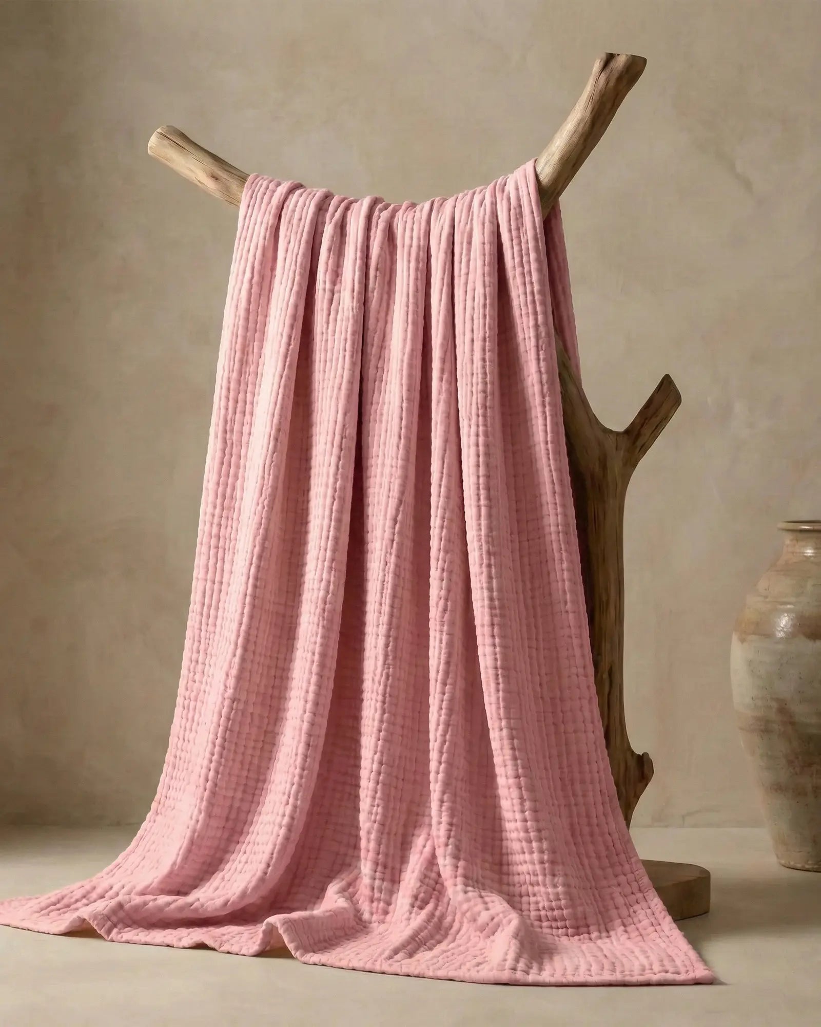 ☁️ Soft & Breathable Muslin Cotton Blanket
