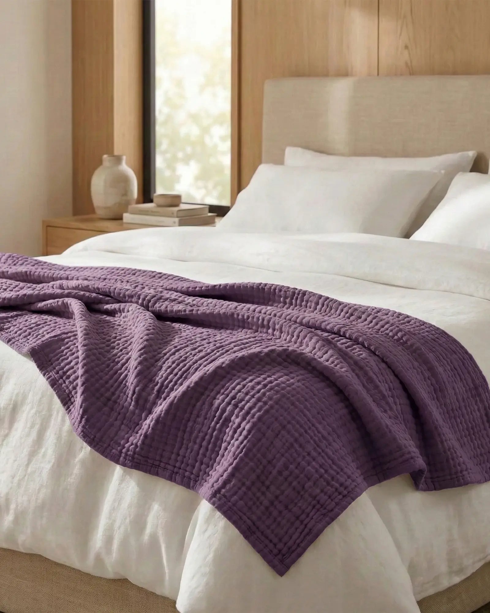 ☁️ Soft & Breathable Muslin Cotton Blanket