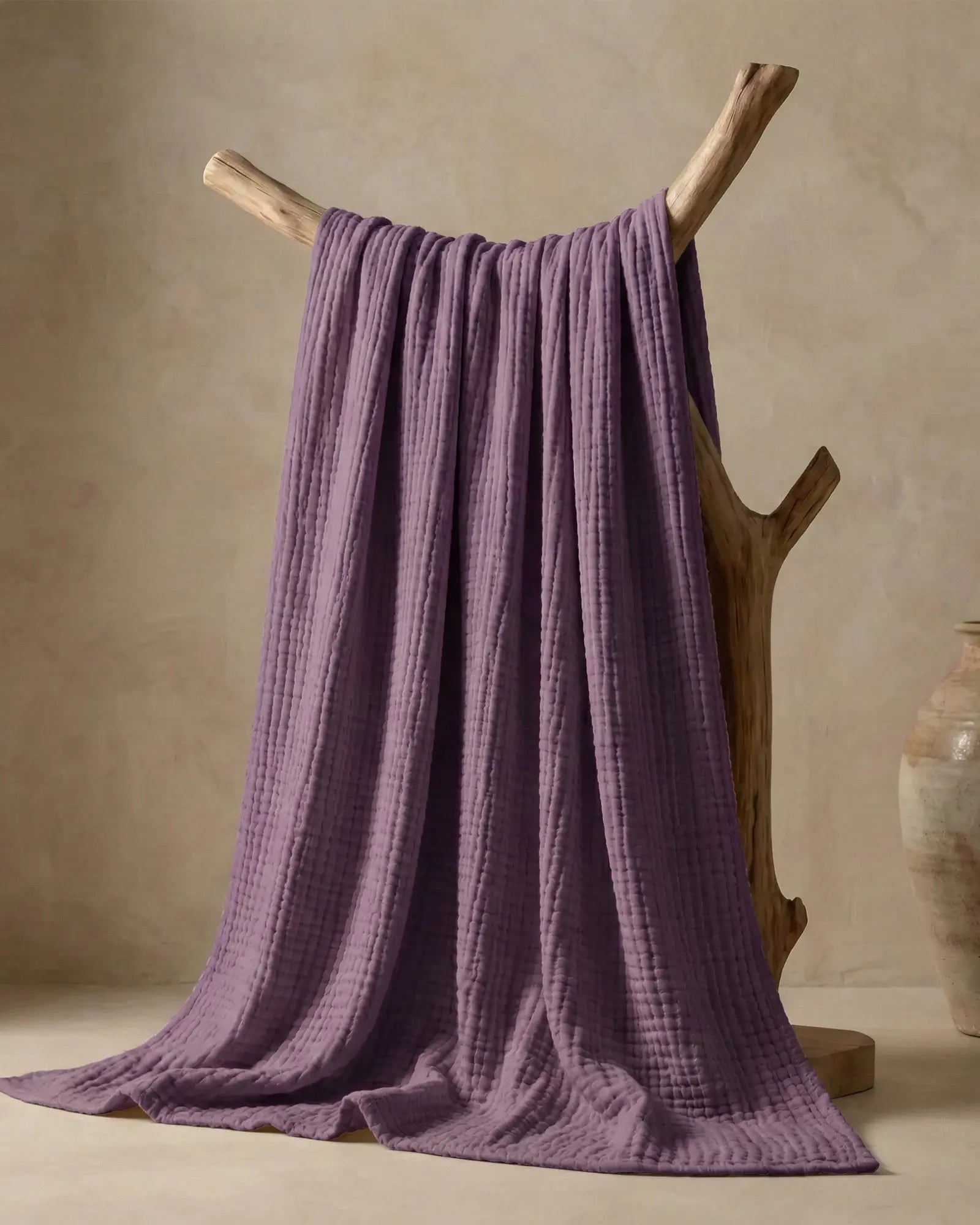 ☁️ Soft & Breathable Muslin Cotton Blanket