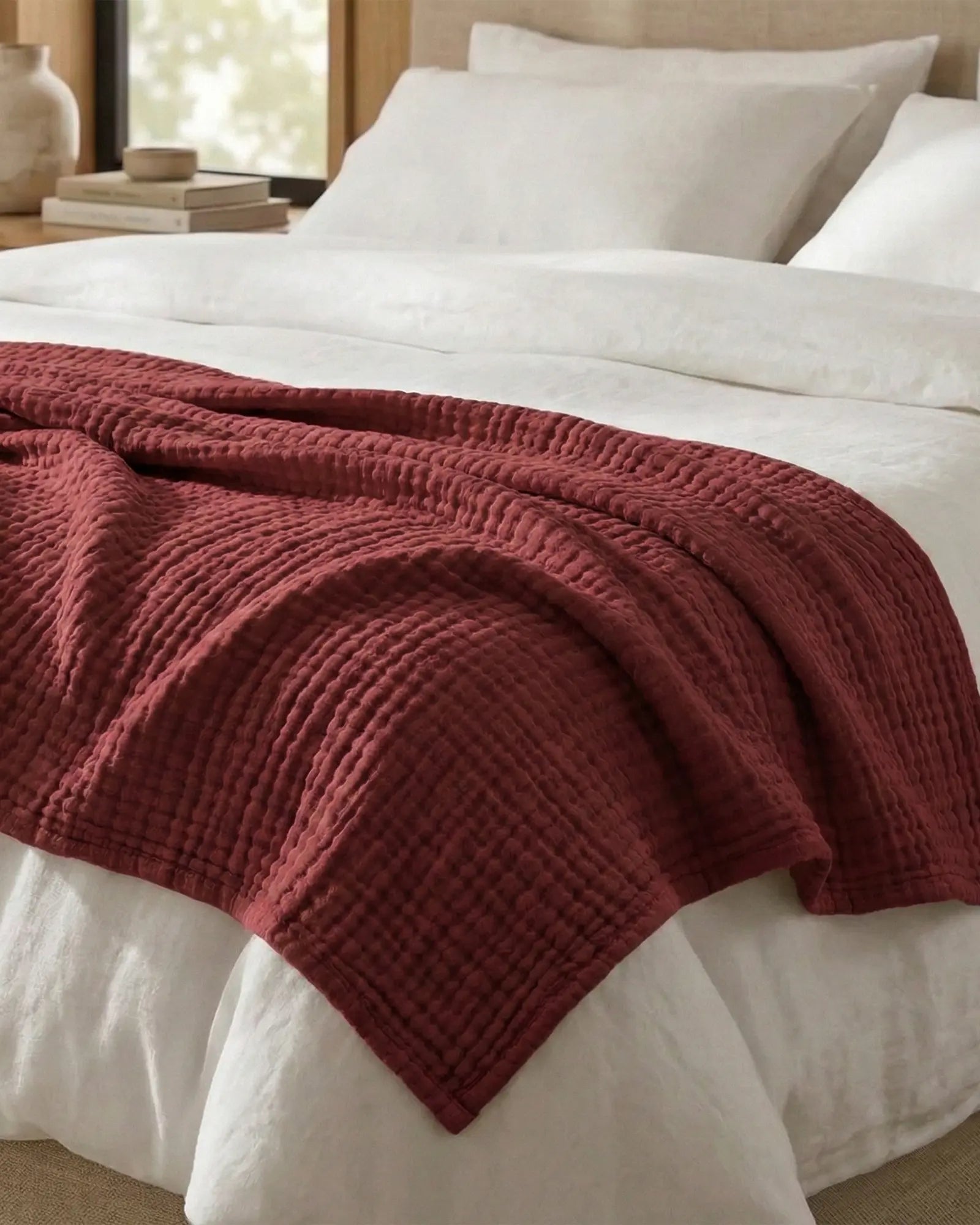 ☁️ Soft & Breathable Muslin Cotton Blanket