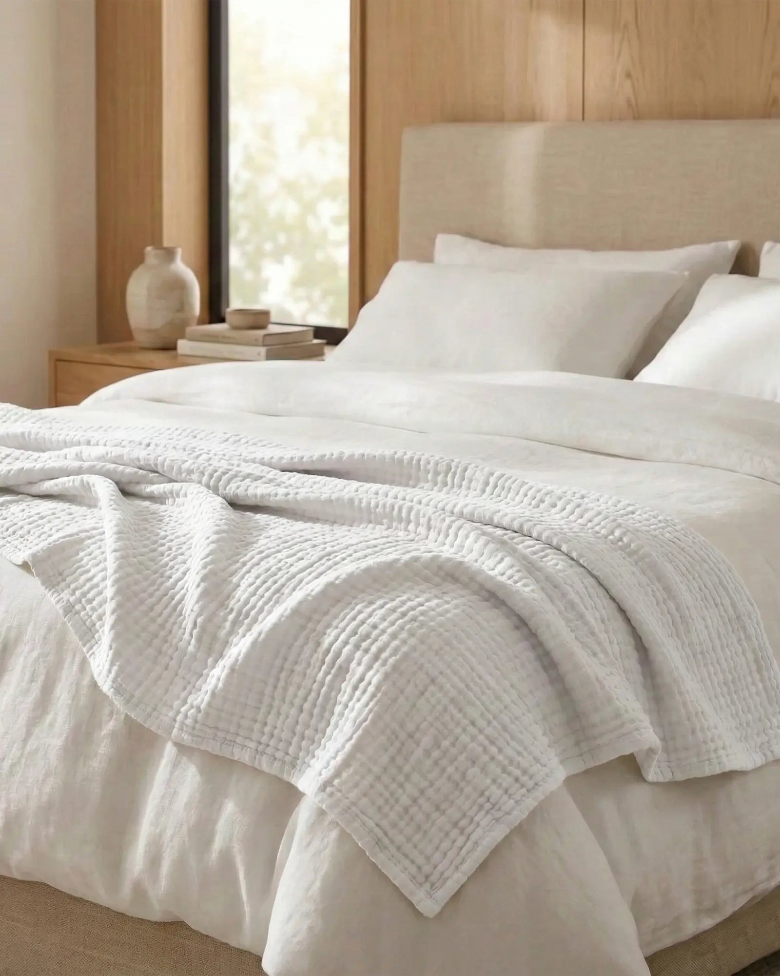 ☁️ Soft & Breathable Muslin Cotton Blanket