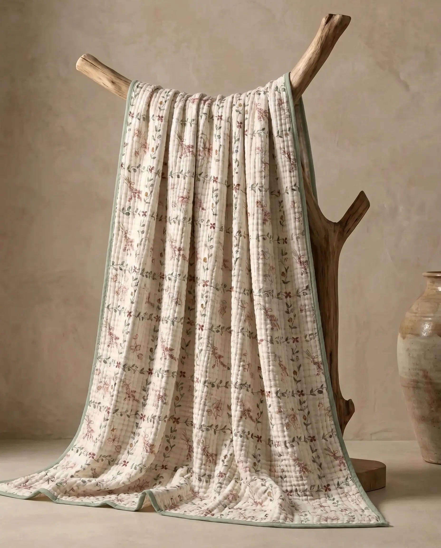 ☁️ Soft & Breathable Muslin Cotton Blanket