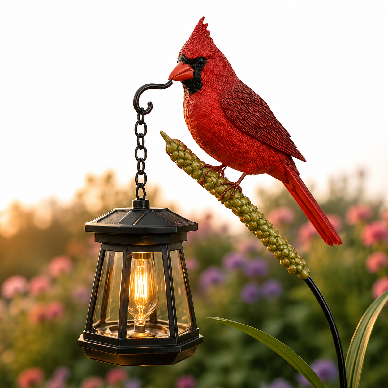 Cardinal Solar Lantern - A Warm Garden Light Full Of Love And Remembrance