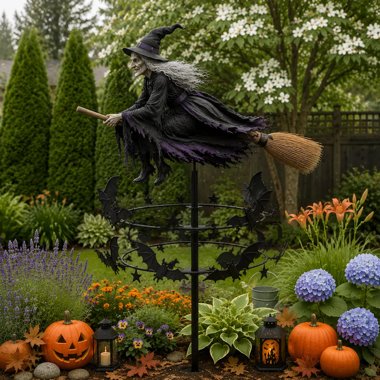 The Enchanted Witch Garden Wind Spinner👻👻👻