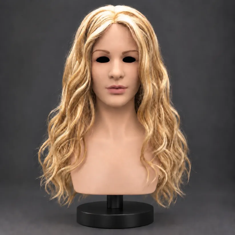 Warm Smiling Senior Gentleman Full-Head Silicone Mask