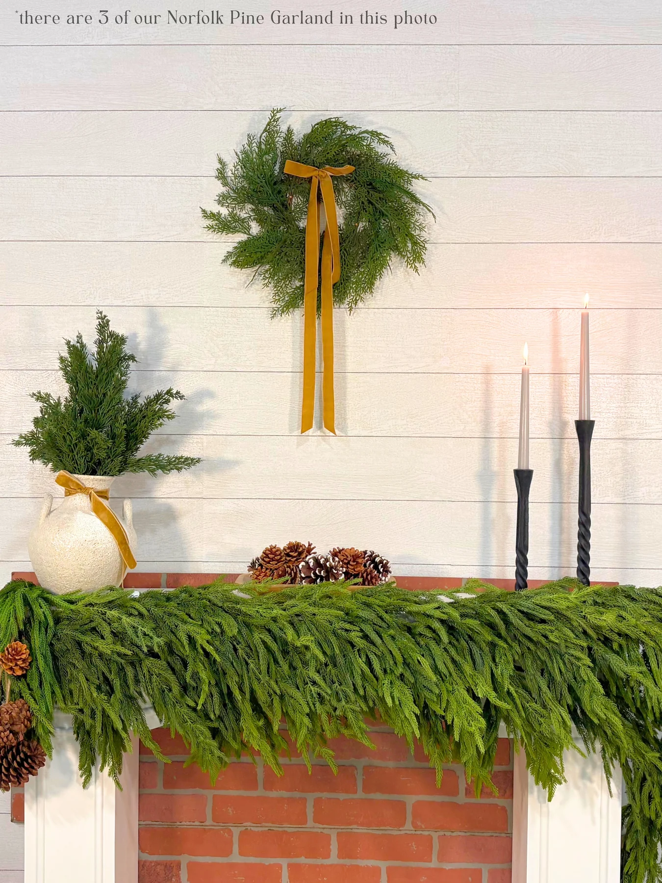 🏆2025 HOT SALE💥 Pre-lit Christmas Cedar Garland
