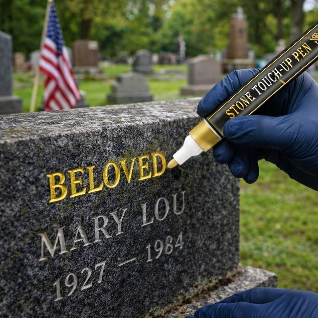 💐Golden Grave Marker Pen, Restore Faded Tombstone Inscriptions（BUY 1 GET 1 FREE！)