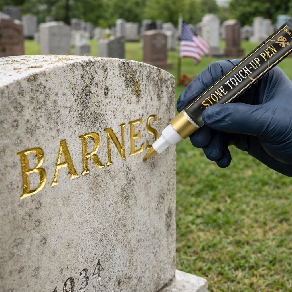 💐Golden Grave Marker Pen, Restore Faded Tombstone Inscriptions（BUY 1 GET 1 FREE！)