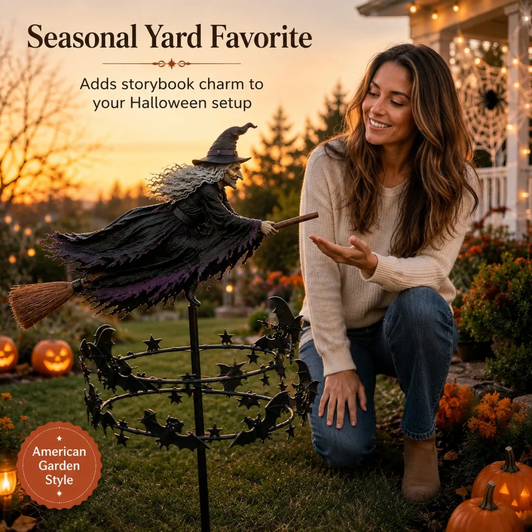 The Enchanted Witch Garden Wind Spinner👻👻👻