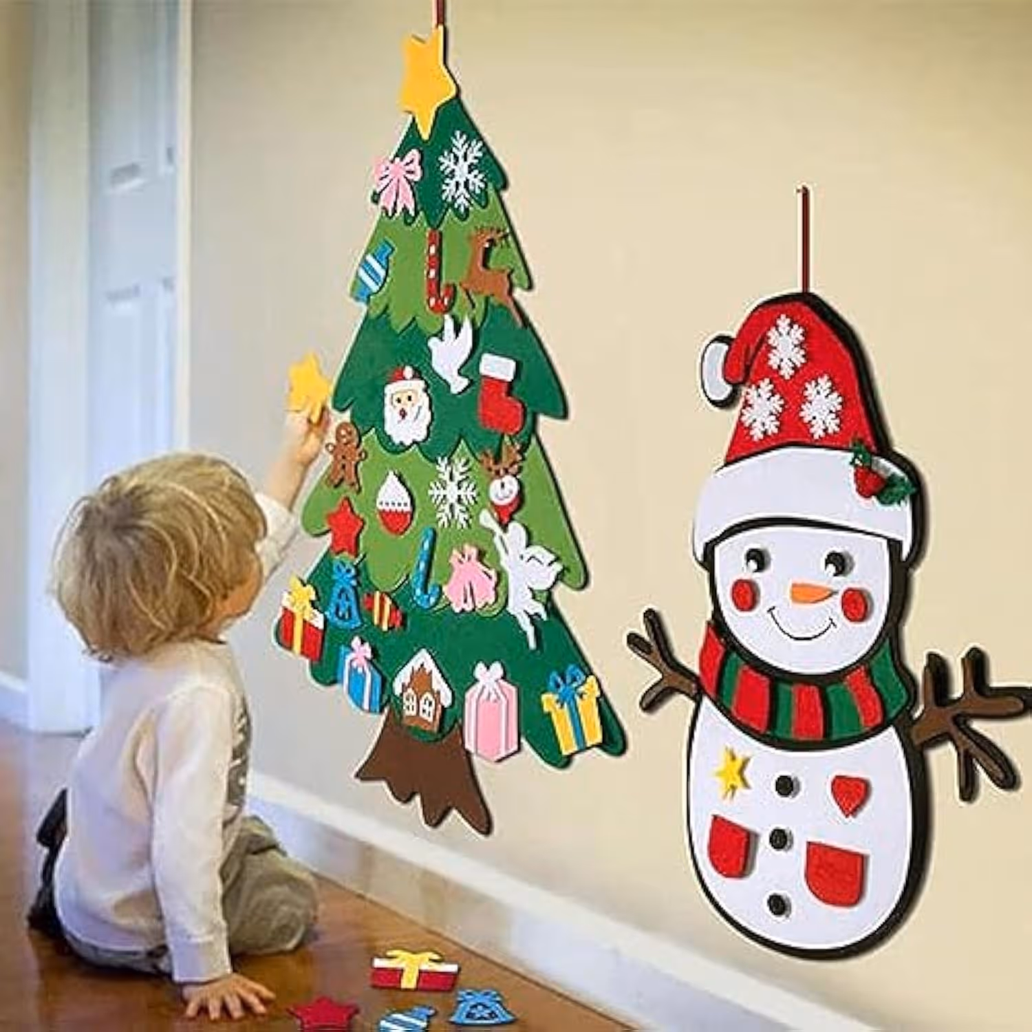 🎄Interactive Felt Christmas Tree for Kids🎄