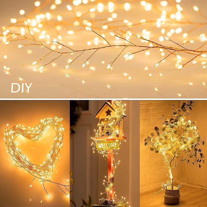 🎁LED Copper Wire Firecracker Light String