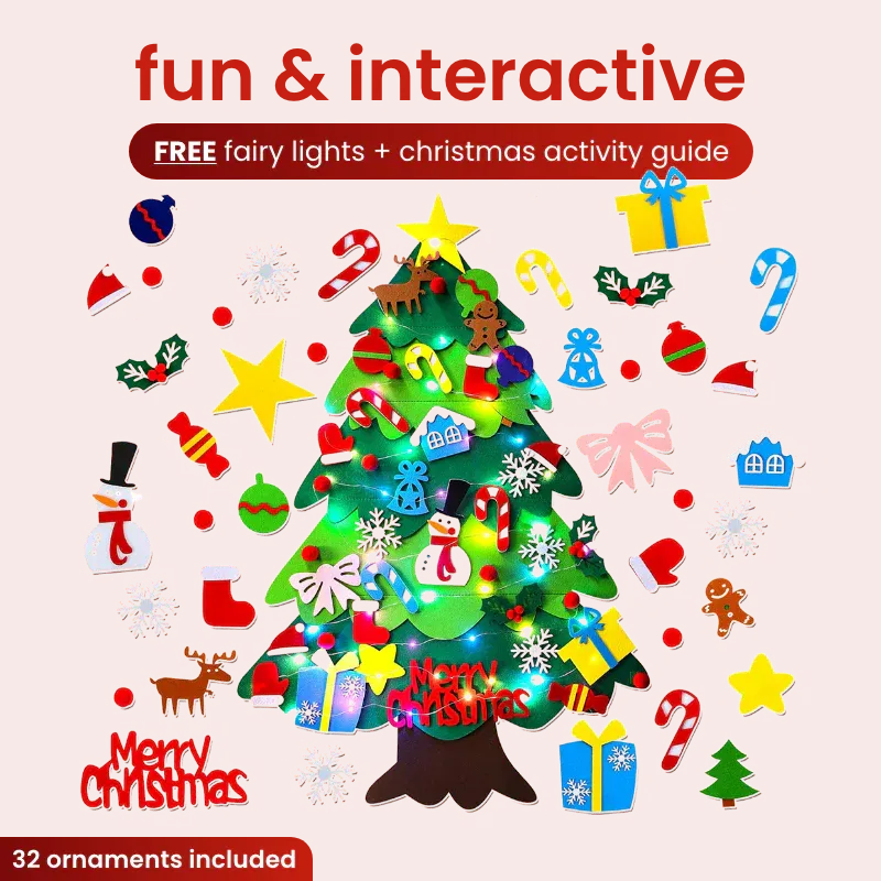 🎄Interactive Felt Christmas Tree for Kids🎄