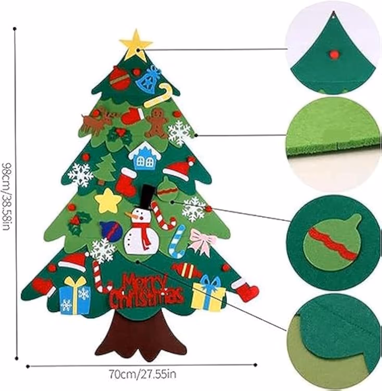 🎄Interactive Felt Christmas Tree for Kids🎄