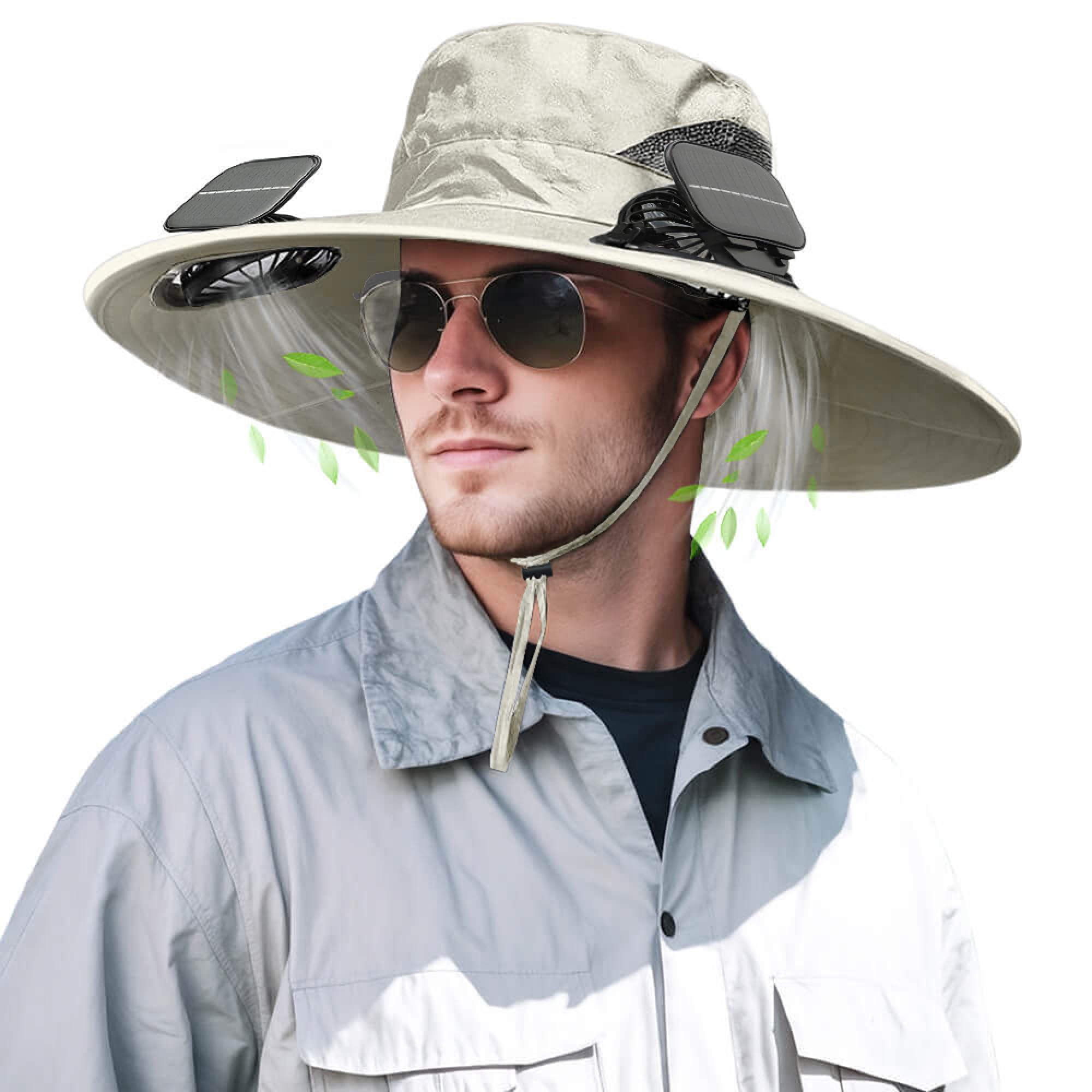 ✨LIMITED-TIME 50% OFF! ✨Solar Fan Outdoor Fishing Hat - Sun Protection & Cooling