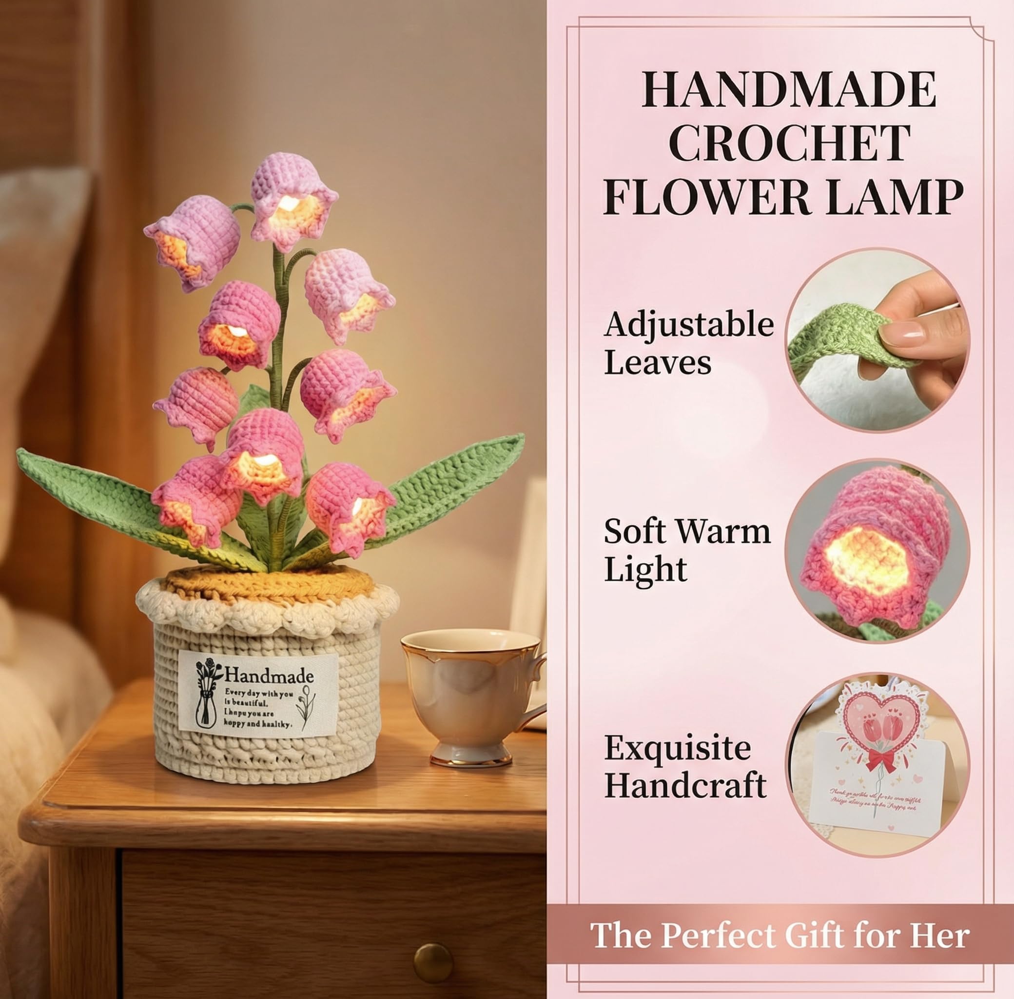 🍃🪴 LIMITED-TIME 50% OFF!  Lily of The Valley Lamp