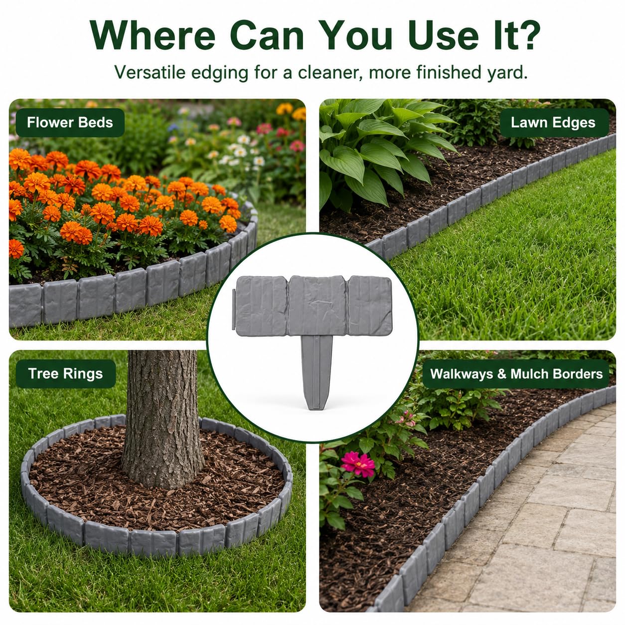 🏡2026 HOT SALE🥳💞50K+ SOLD!🌿✨ 50% OFF! Faux Stone Garden Edging Border! ♻️