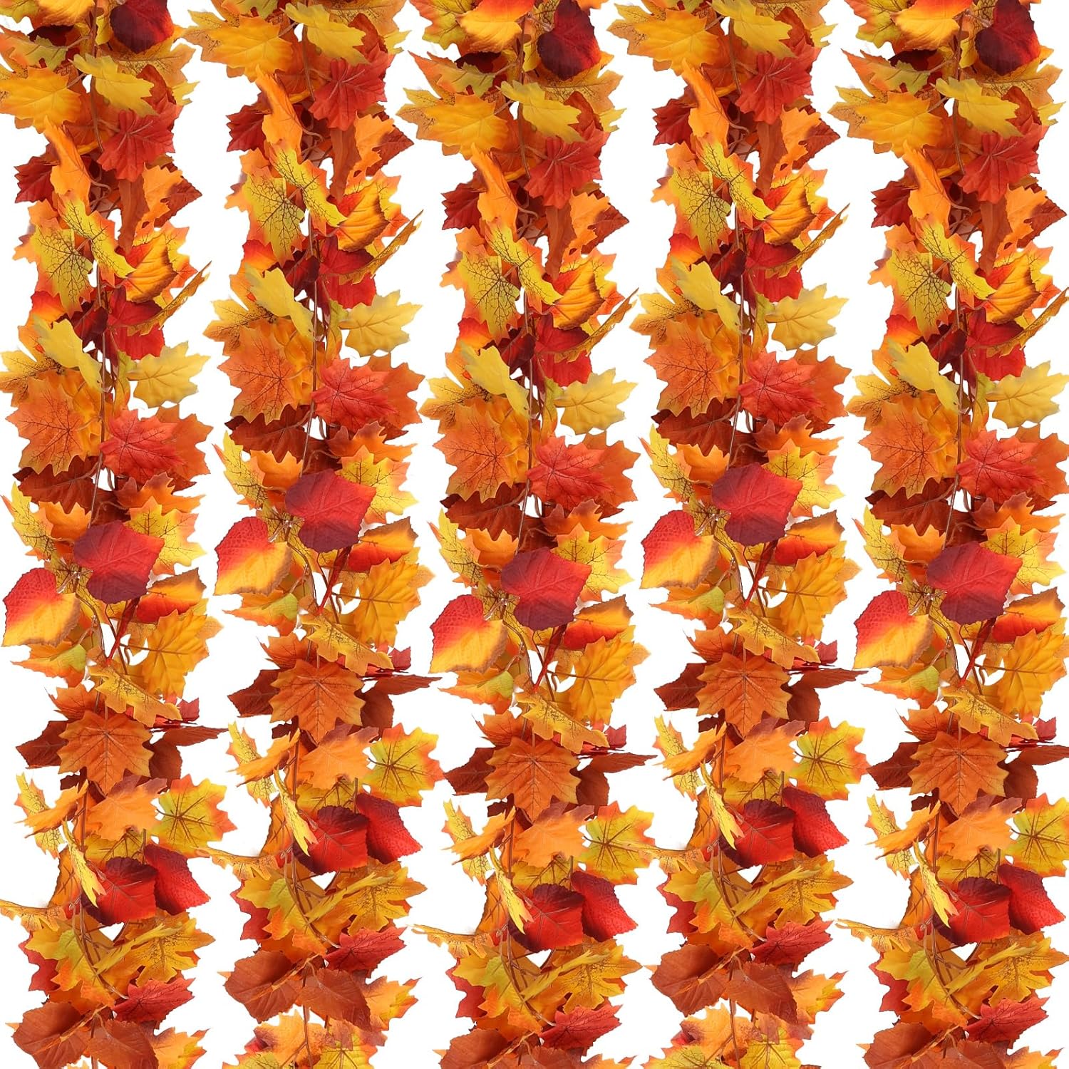 🔥Hot Sale-50% OFF🔥Maple Leaf Autumn Garland 5.9 Ft Artificial Hanging Leaves 