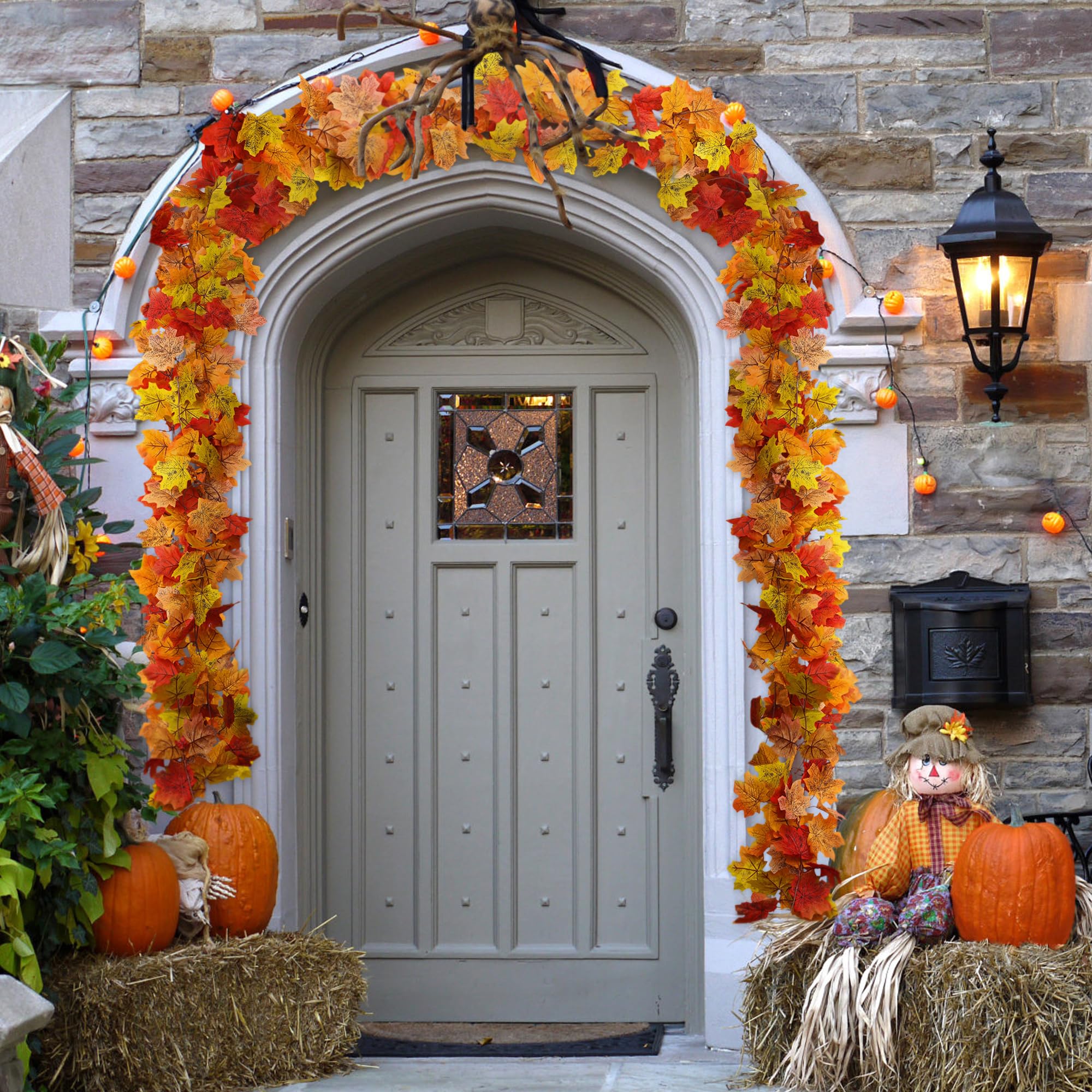 🔥Hot Sale-50% OFF🔥Maple Leaf Autumn Garland 5.9 Ft Artificial Hanging Leaves 