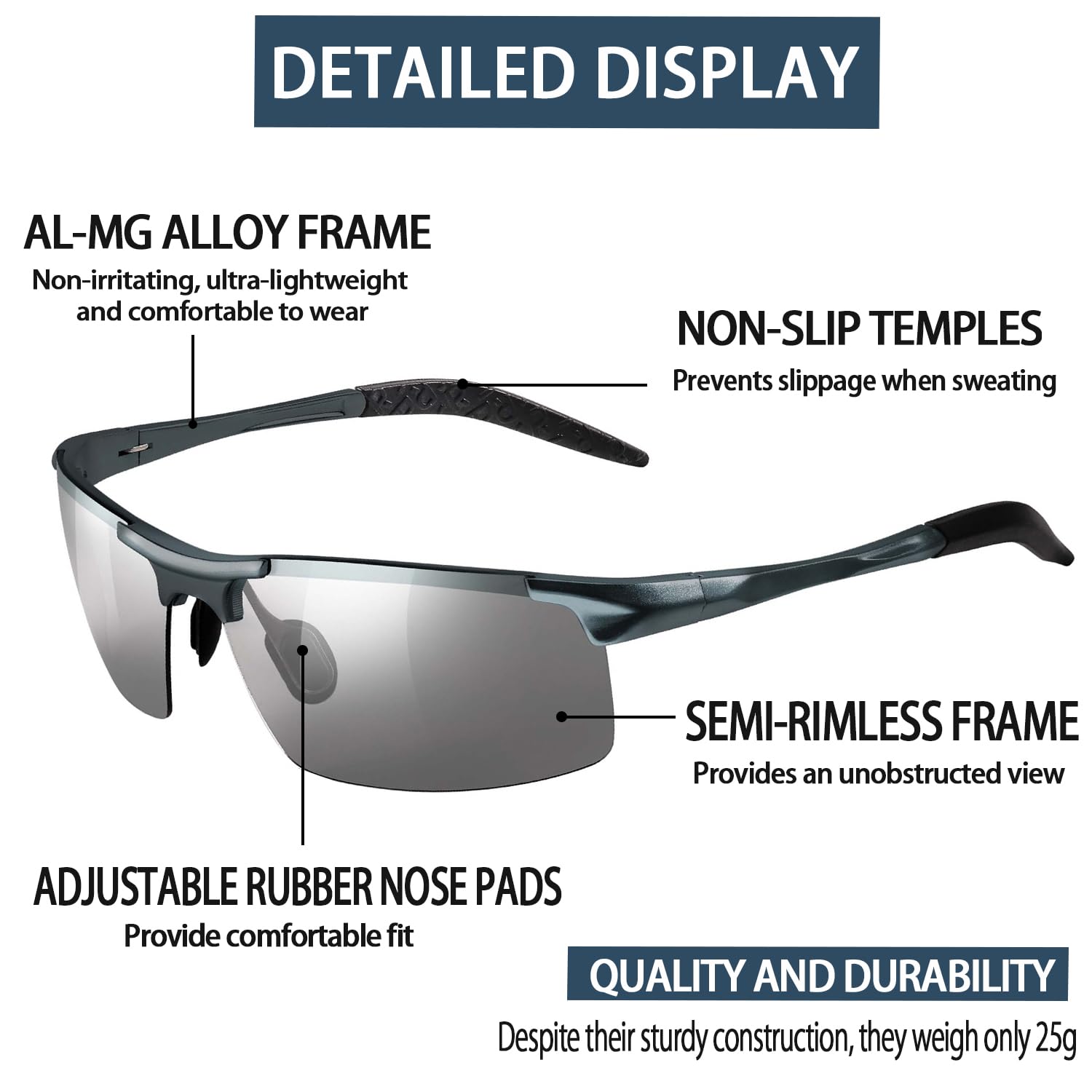 🔥Hot Sale-30% OFF🔥Smart Polarized Sunglasses For Outdoor Activities UV Protection