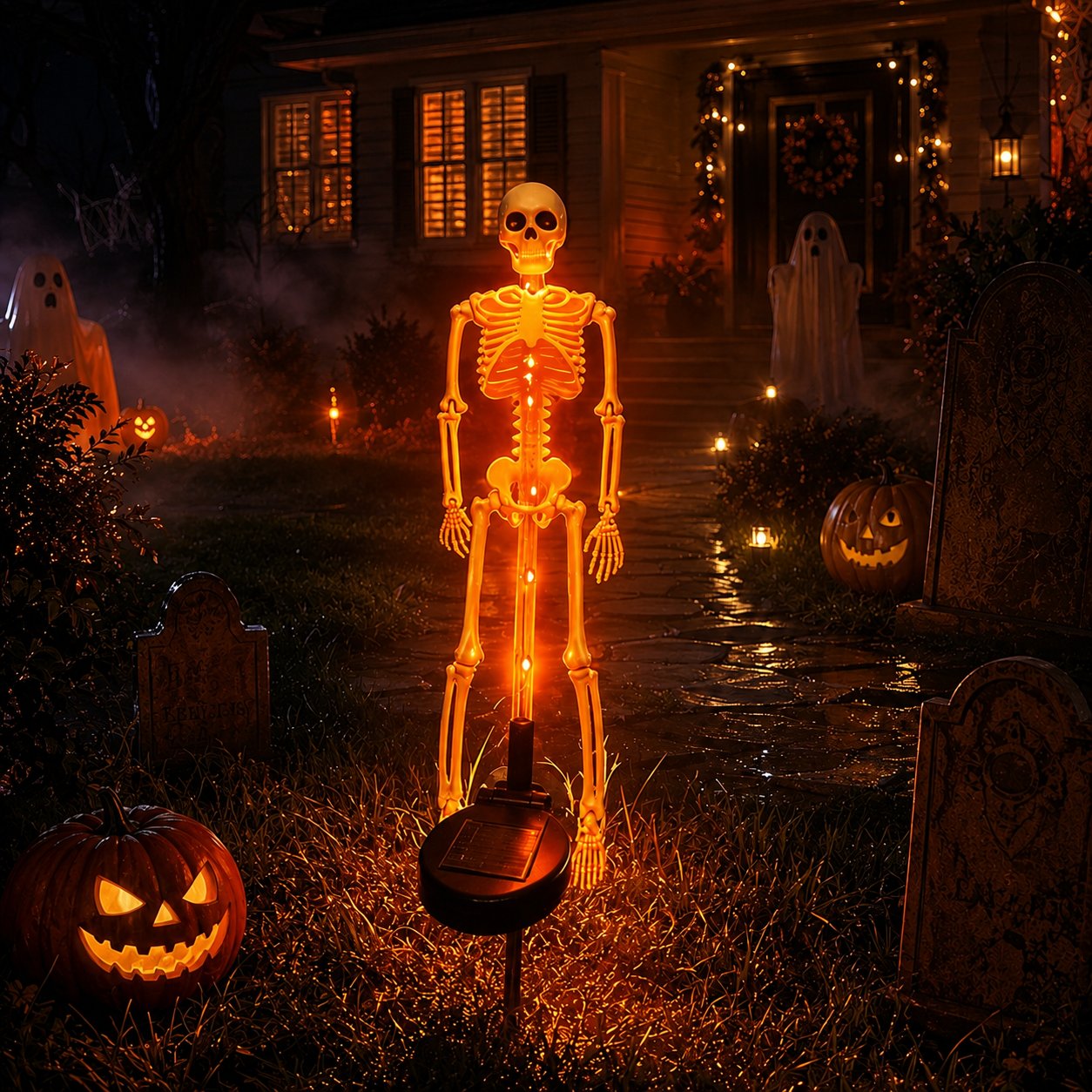 ⏰limited-time 50% OFF💀 Solar Skeleton Yard Stake