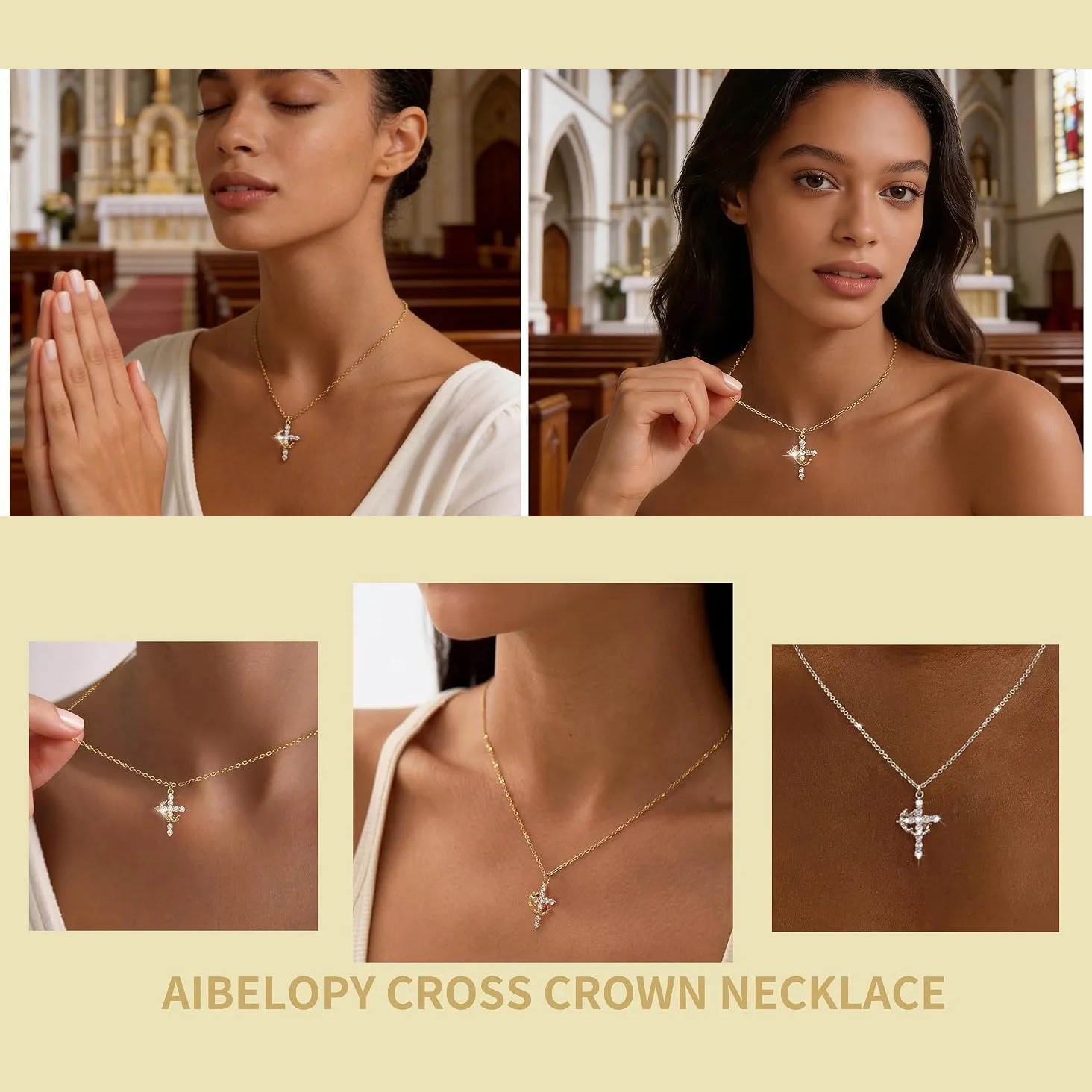 🔥Hot Sale-50% OFF🔥  Cross & Crown Necklace