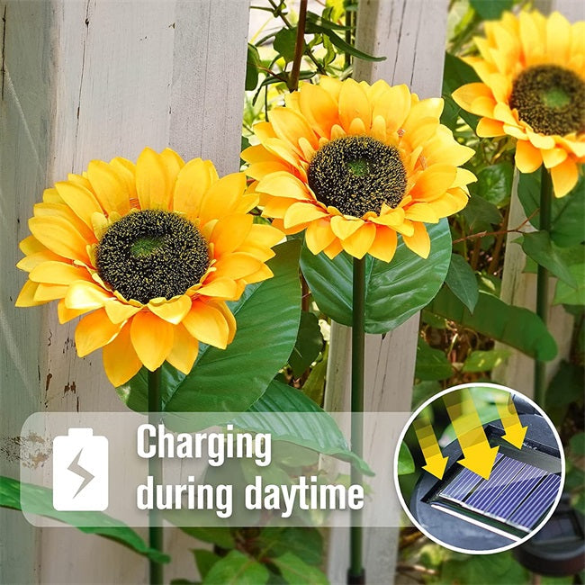 🌻 LIMITED-TIME 50% OFF! ✨ Sunflower Solar Lights – Auto On/Off IP65 Waterproof ☀️