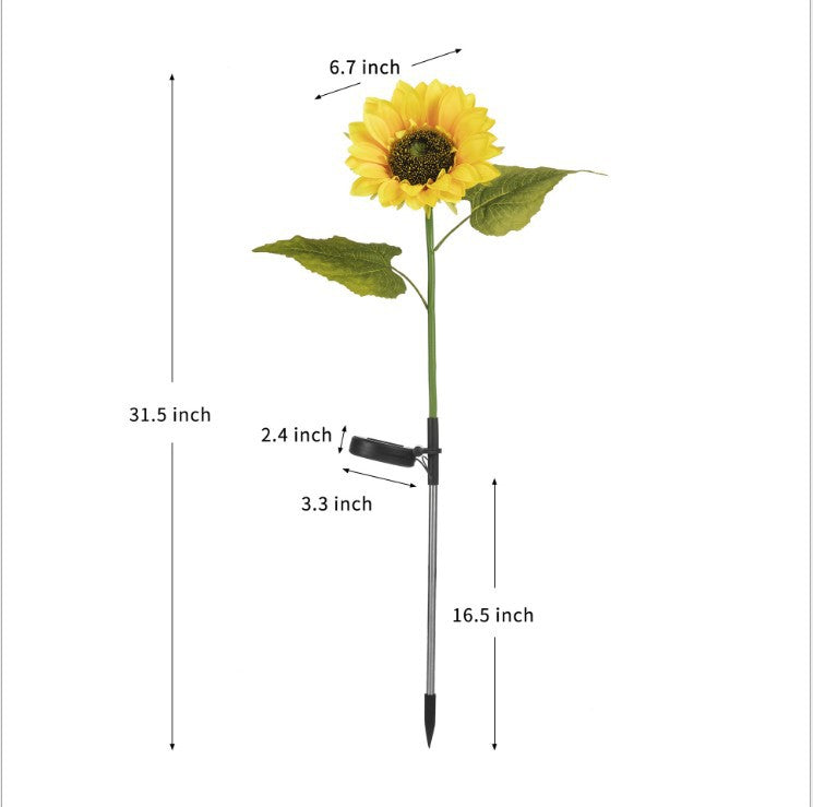 🌻 LIMITED-TIME 50% OFF! ✨ Sunflower Solar Lights – Auto On/Off IP65 Waterproof ☀️