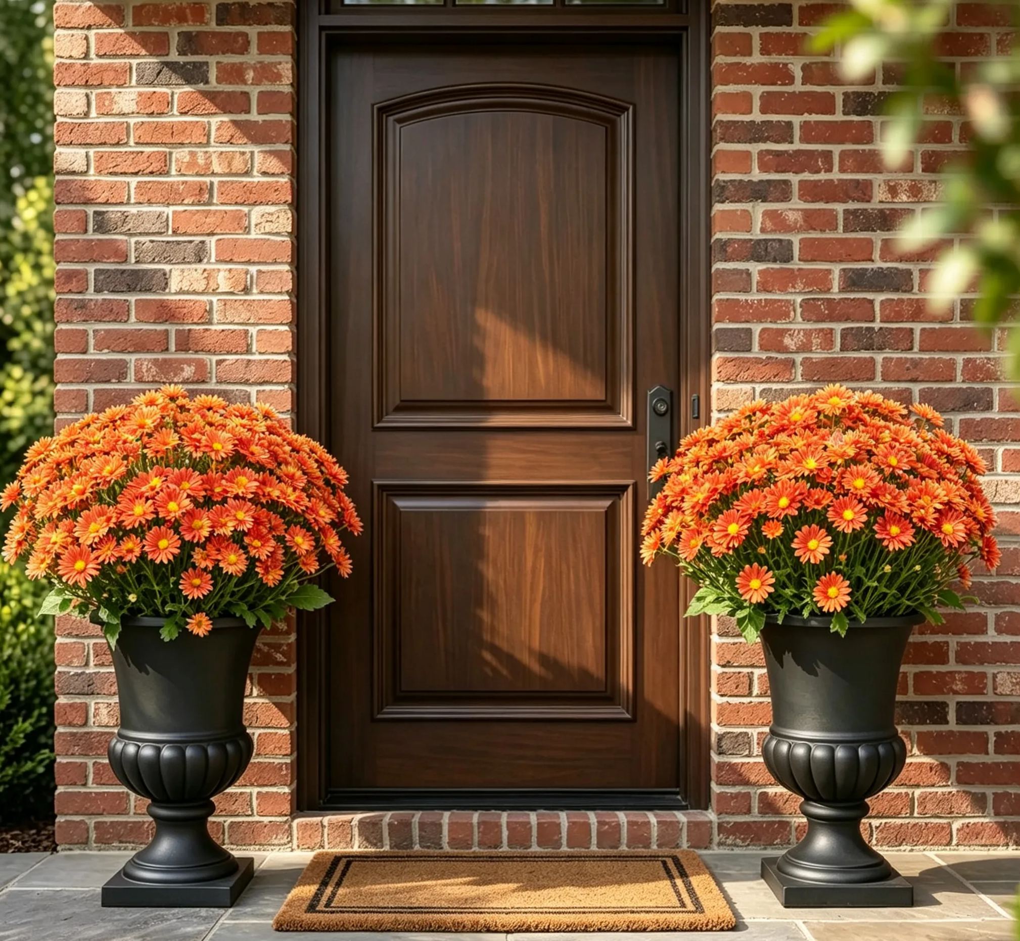 💥Last Day 70% OFF🌼- Artificial Outdoor Sunset Mums Flowers - UV resistant, Waterproof, Windproof