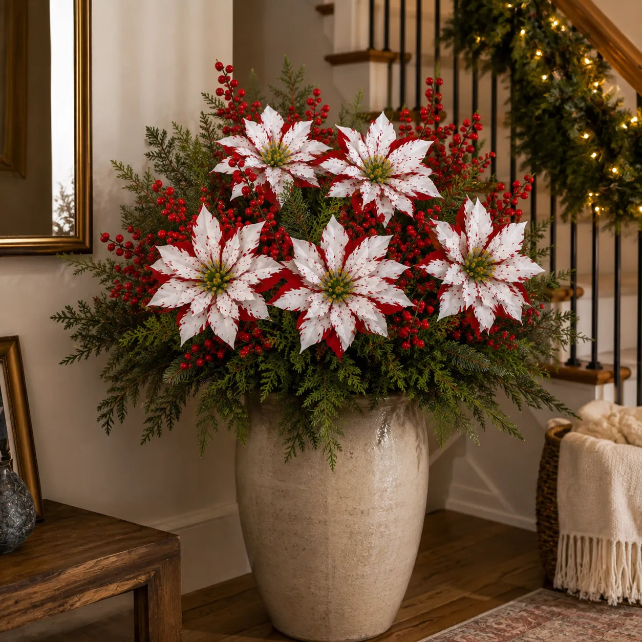 ❀Last Day 50% OFF🔥Christmas Poinsettia Planter Inserts