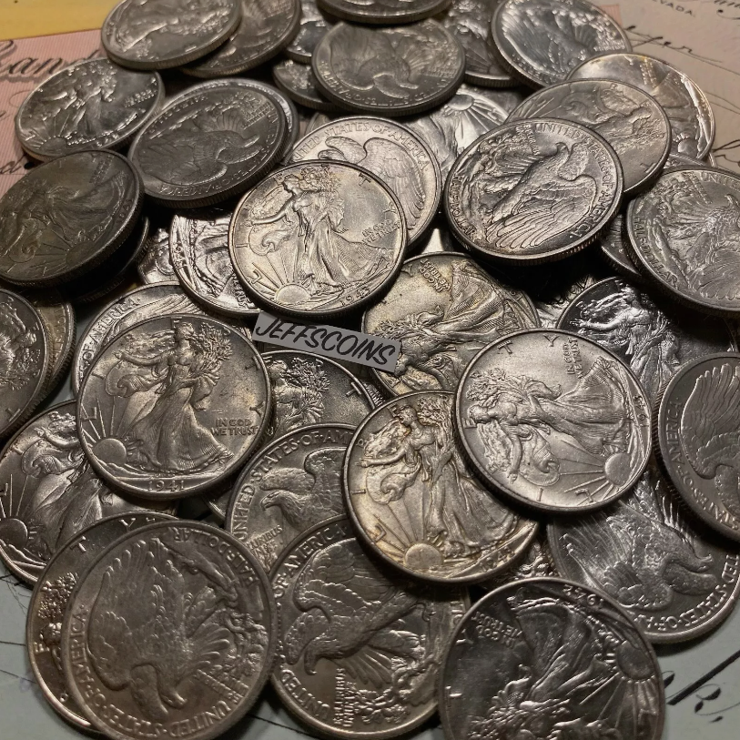 🔥[Complete Set]1916-1947 Walking Liberty Half Dollar Set - 20PC💰