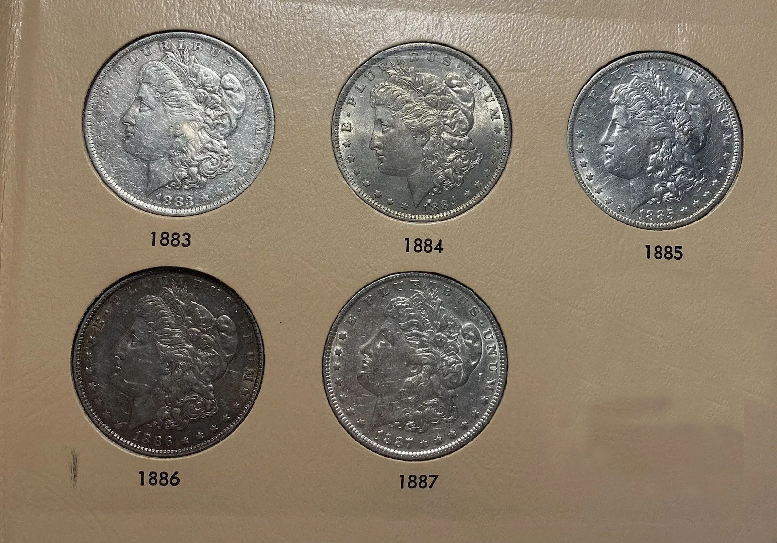 Last 10 sets Complete Set 1878–1921 S Morgan Silver Dollar Set-28PC