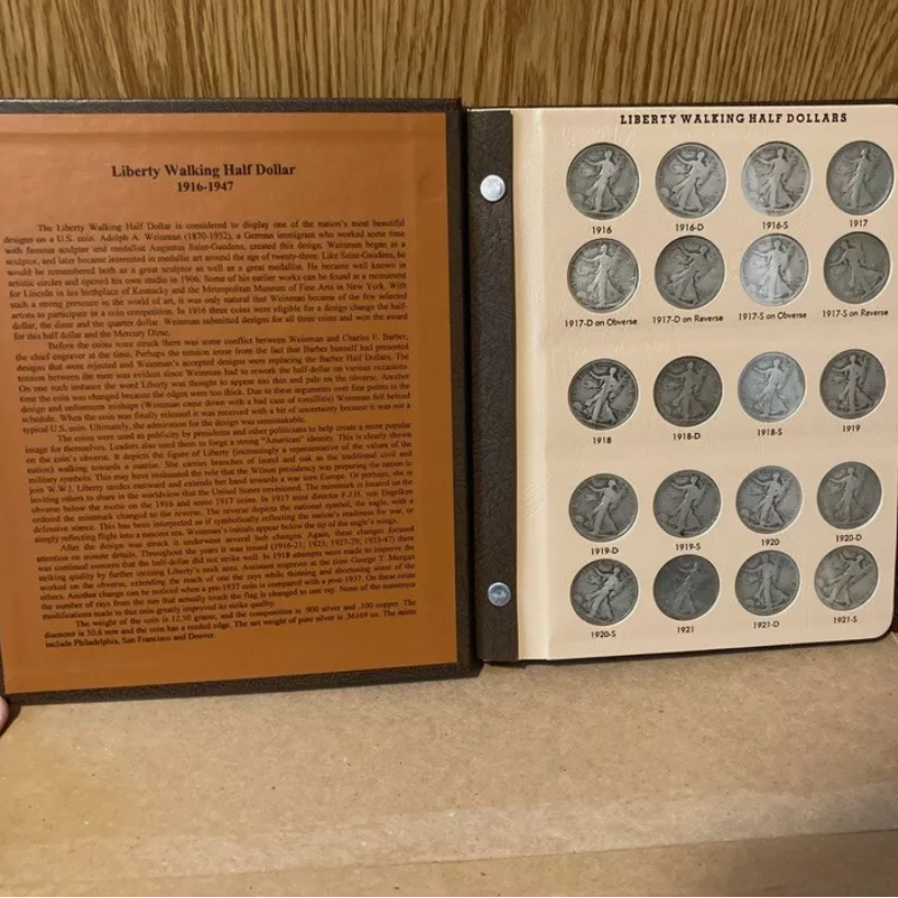 🔥[Complete Set]1916-1947 Walking Liberty Half Dollar Set - 20PC💰