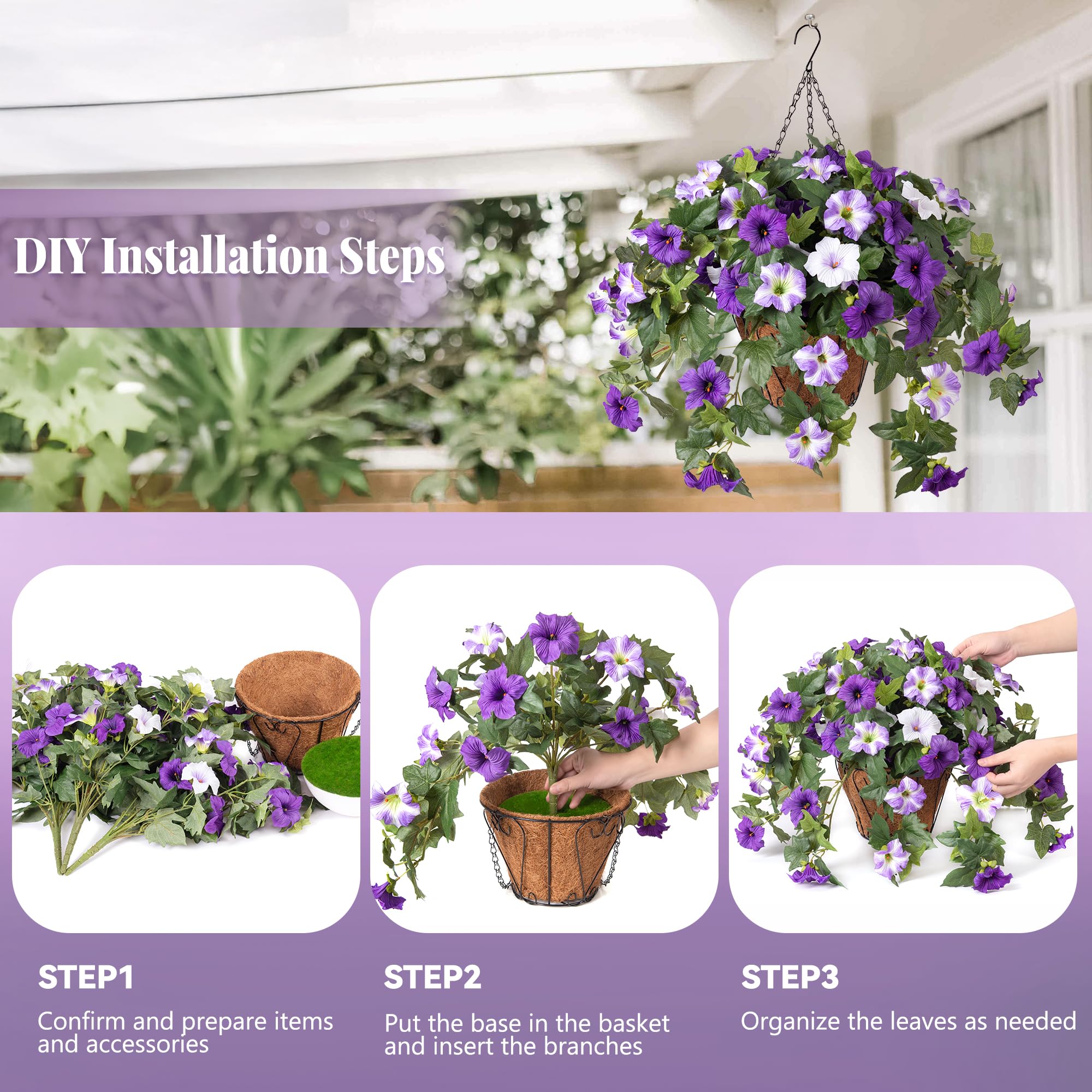 💐2026 Hot Sale✨UV Simulation Artificial Morning Glory💐Limited Stock!