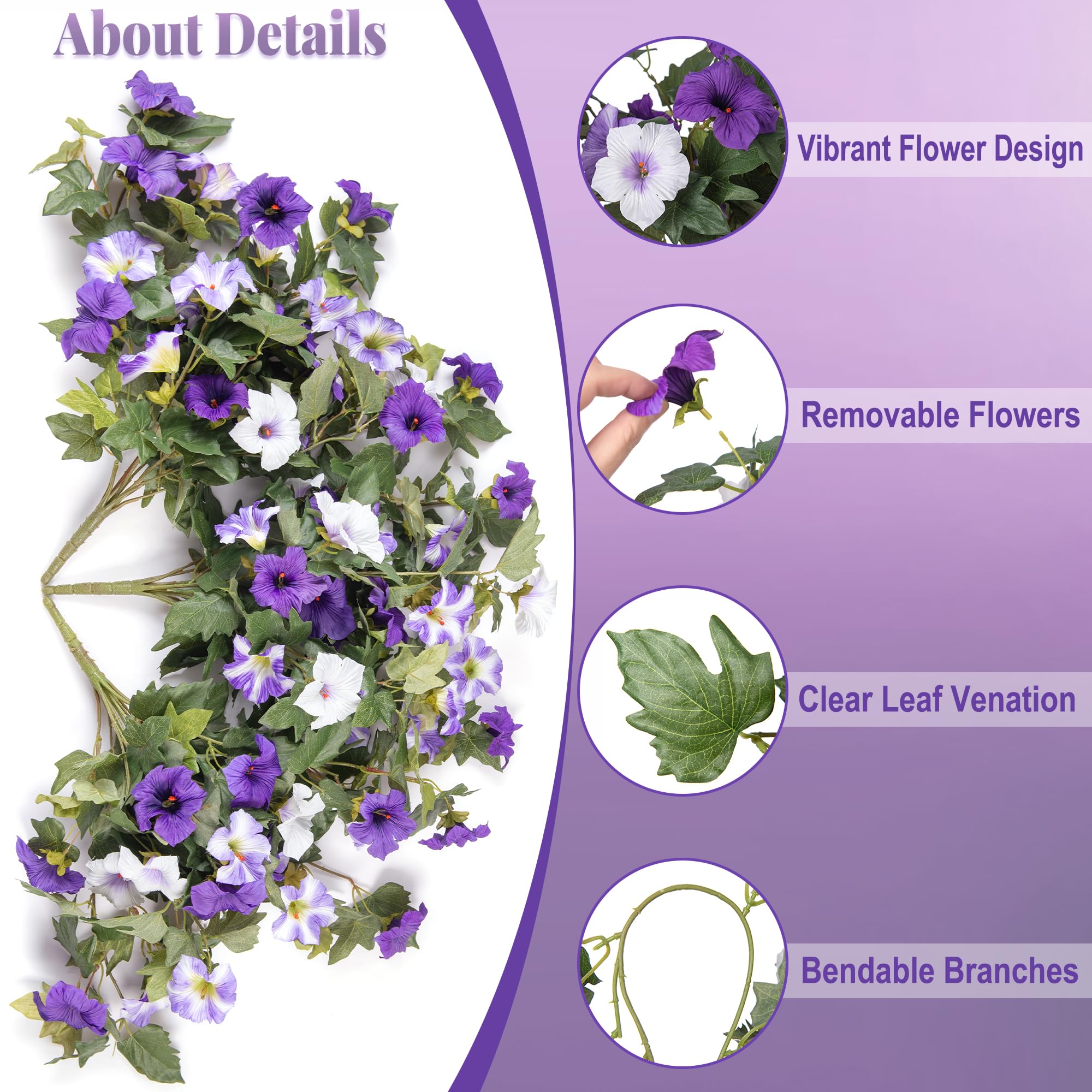 💐2026 Hot Sale✨UV Simulation Artificial Morning Glory💐Limited Stock!