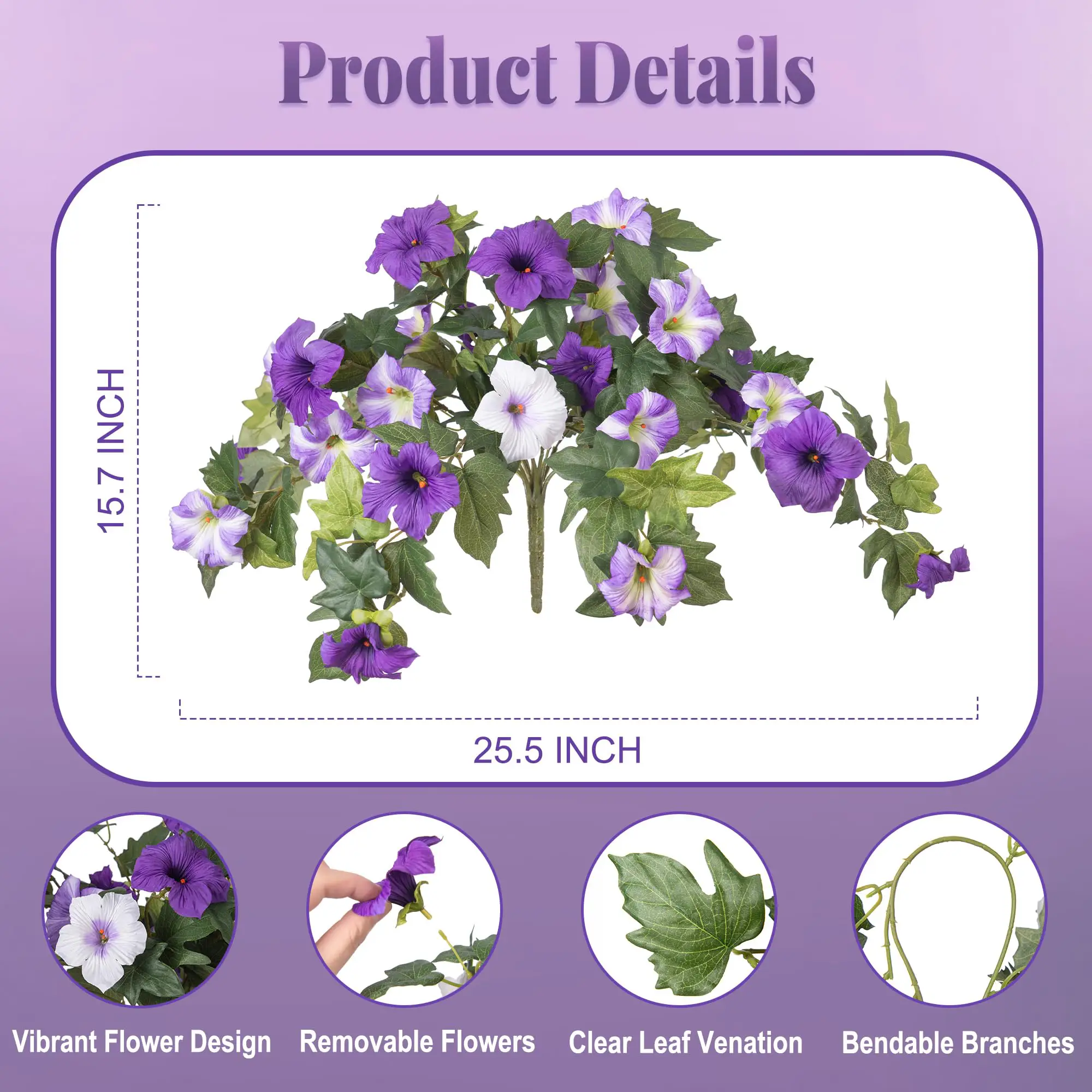 💐2026 Hot Sale✨UV Simulation Artificial Morning Glory💐Limited Stock!