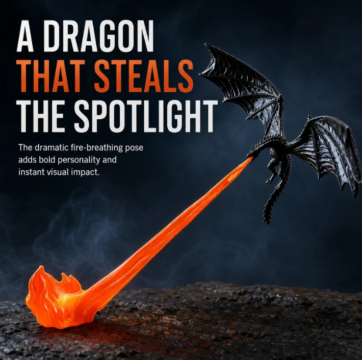 Ember Wing - Dragon Flame Corner Decor
