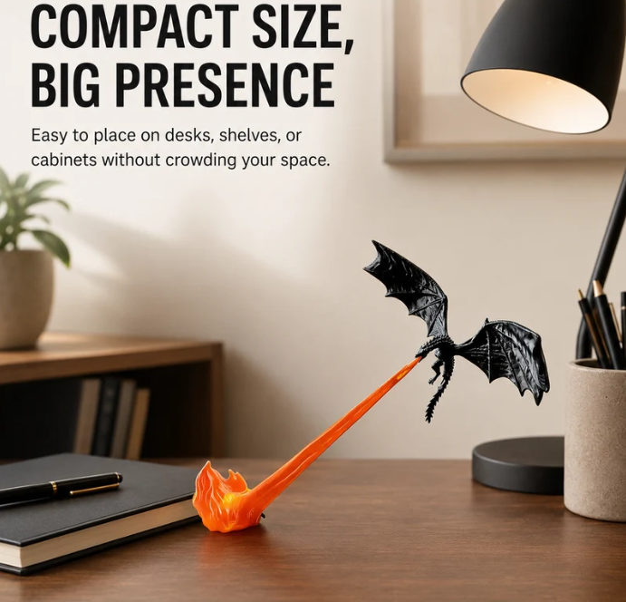 Ember Wing - Dragon Flame Corner Decor