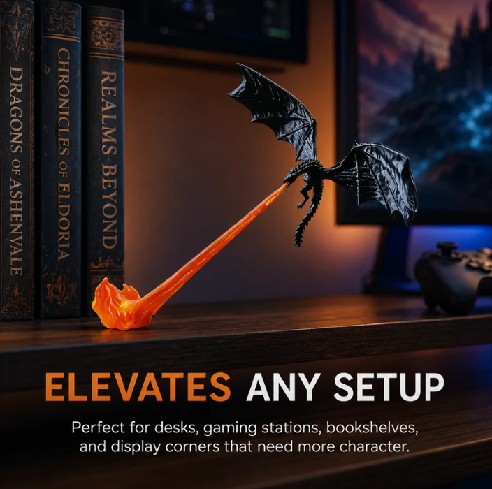 Ember Wing - Dragon Flame Corner Decor