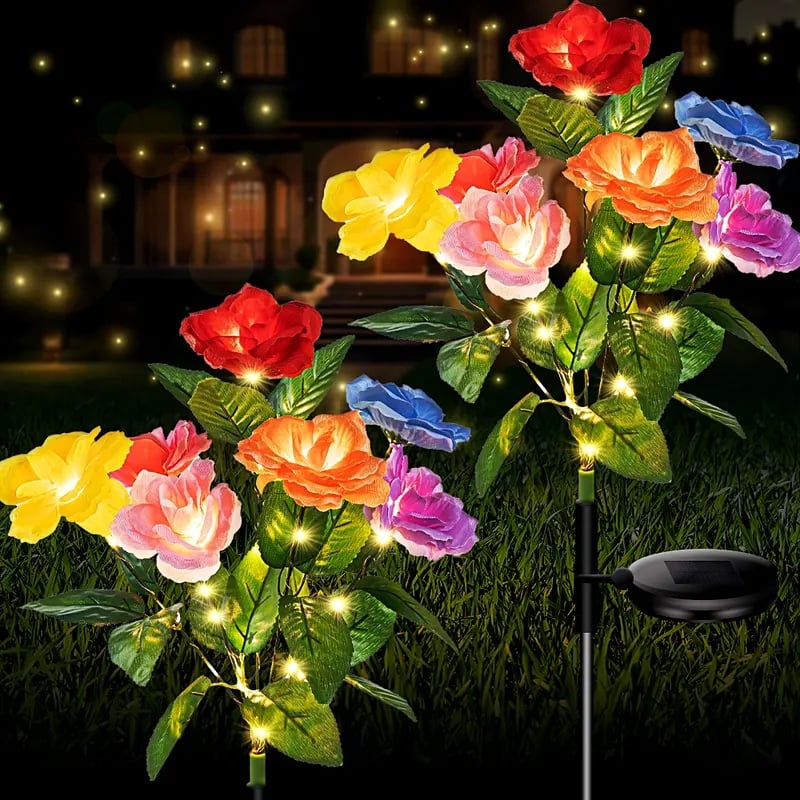 🎁🔥☀️ 2026 New Solar Garden Lights – Ultra Bright Outdoor Decor, Upgraded Solar Panel, IP44 Weatherproof