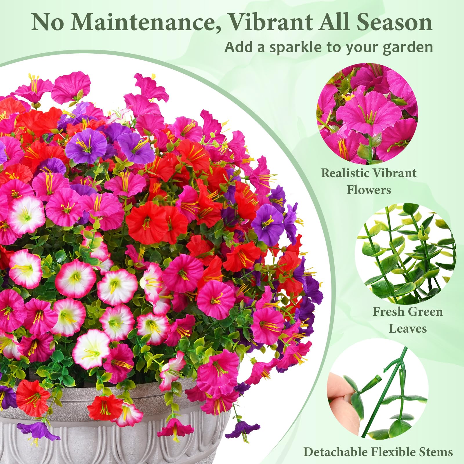 🔥Last Day 50% OFF🔥UV Resistant Artificial Petunias Flowers