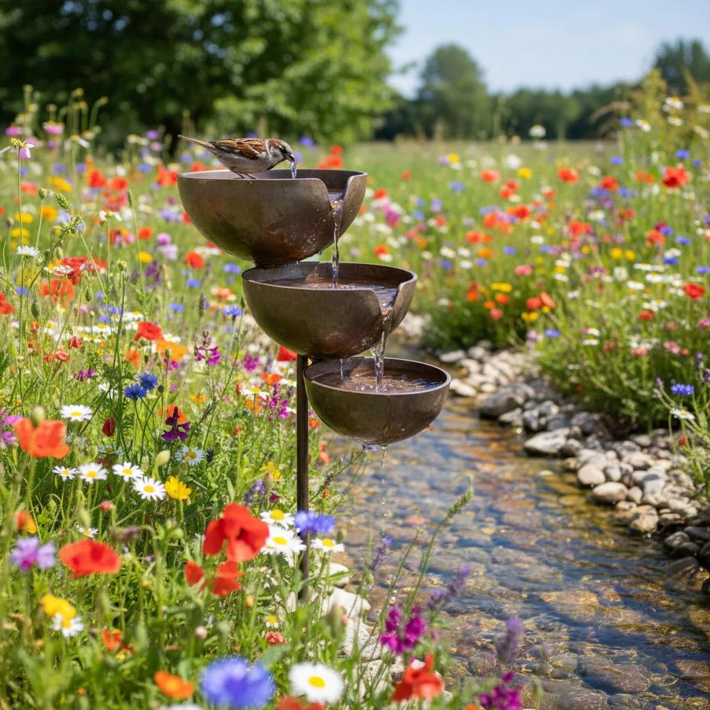🔥 Hot Sale 🌿 Rain Catcher Bird Bath – Bring Life to Your Garden 🐦