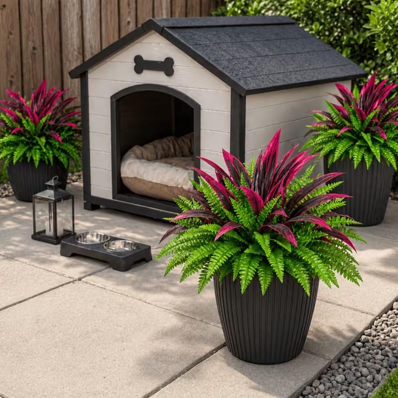💥 BUY 1 GET 1 FREE (2 PCS)🌱 48Inch Large UV Artificial Ferns for Outdoors--No watering, No fading