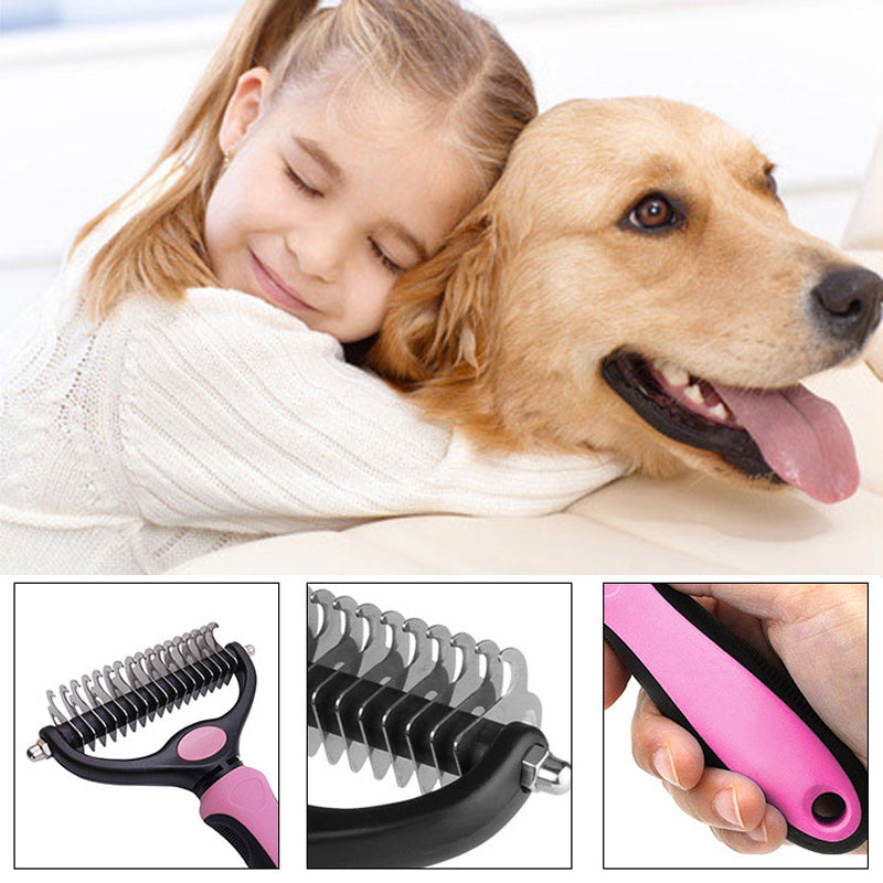🐾✨ Professional Grooming Brush for Dogs & Cats 🐶🐱