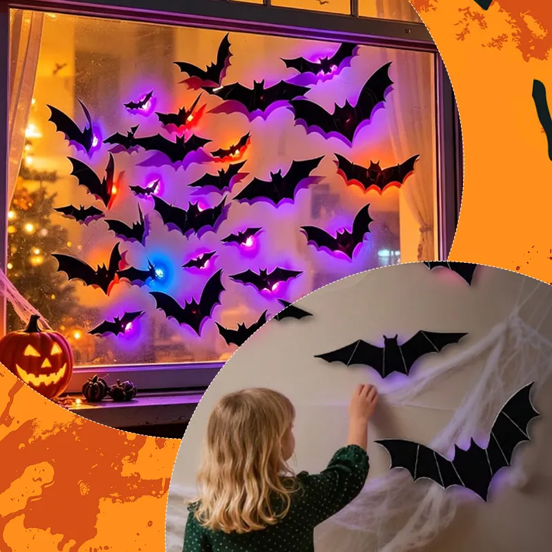 🦇 LED Glowing Bat Set