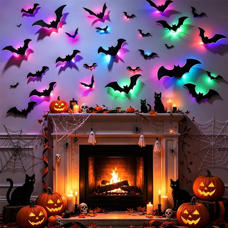 🦇 LED Glowing Bat Set